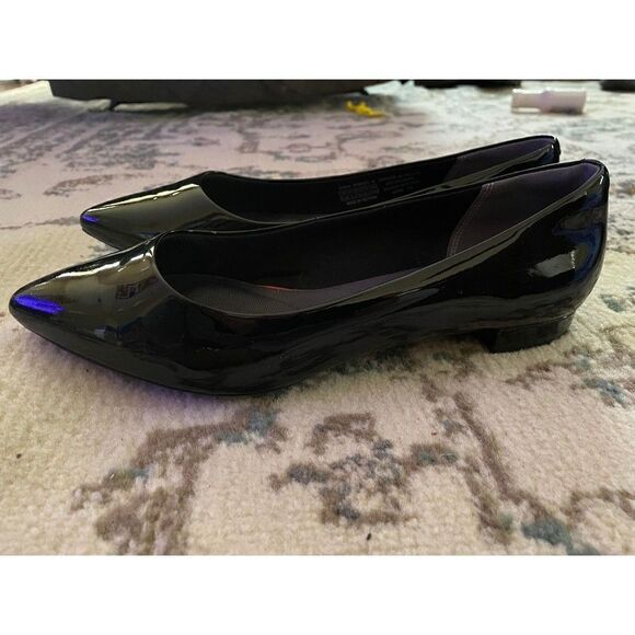 EUC Womens Rockport Total Motion Ballet Flat 7.5 Wide Leather - Picture 3 of 7